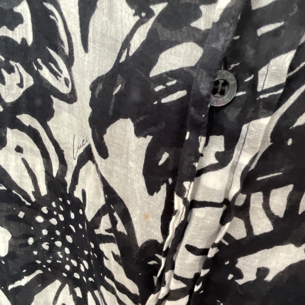 Gucci Monochrome Floral Shirt - Picture 6 of 14